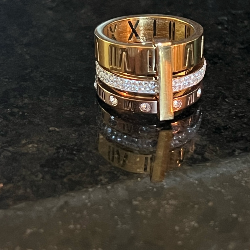 Triple stack stone ring - Picture 4 of 7